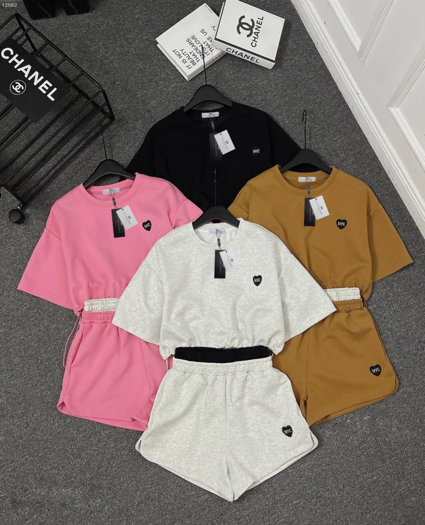 Set bộ đùi in trái tim
