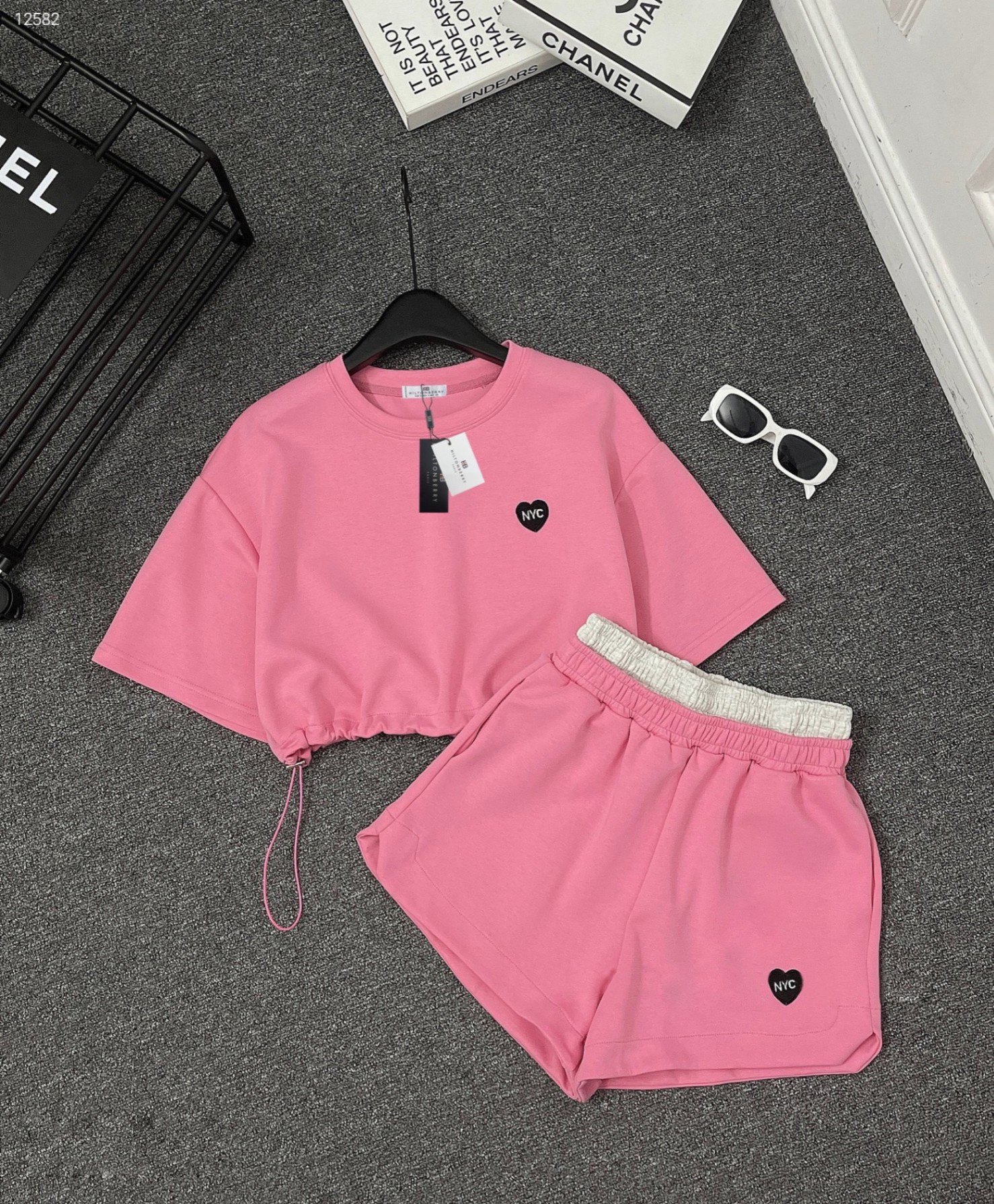 Set bộ đùi in trái tim
