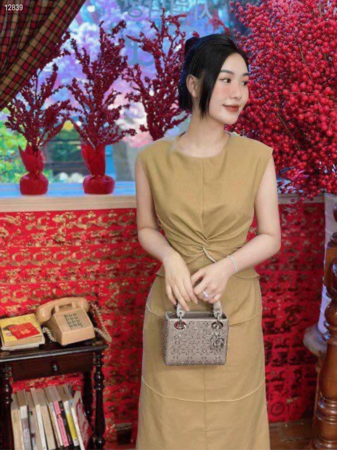 Váy suông chất đũi