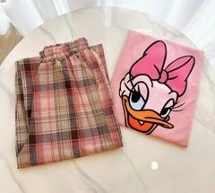 Set quần sọc áo thun vịt