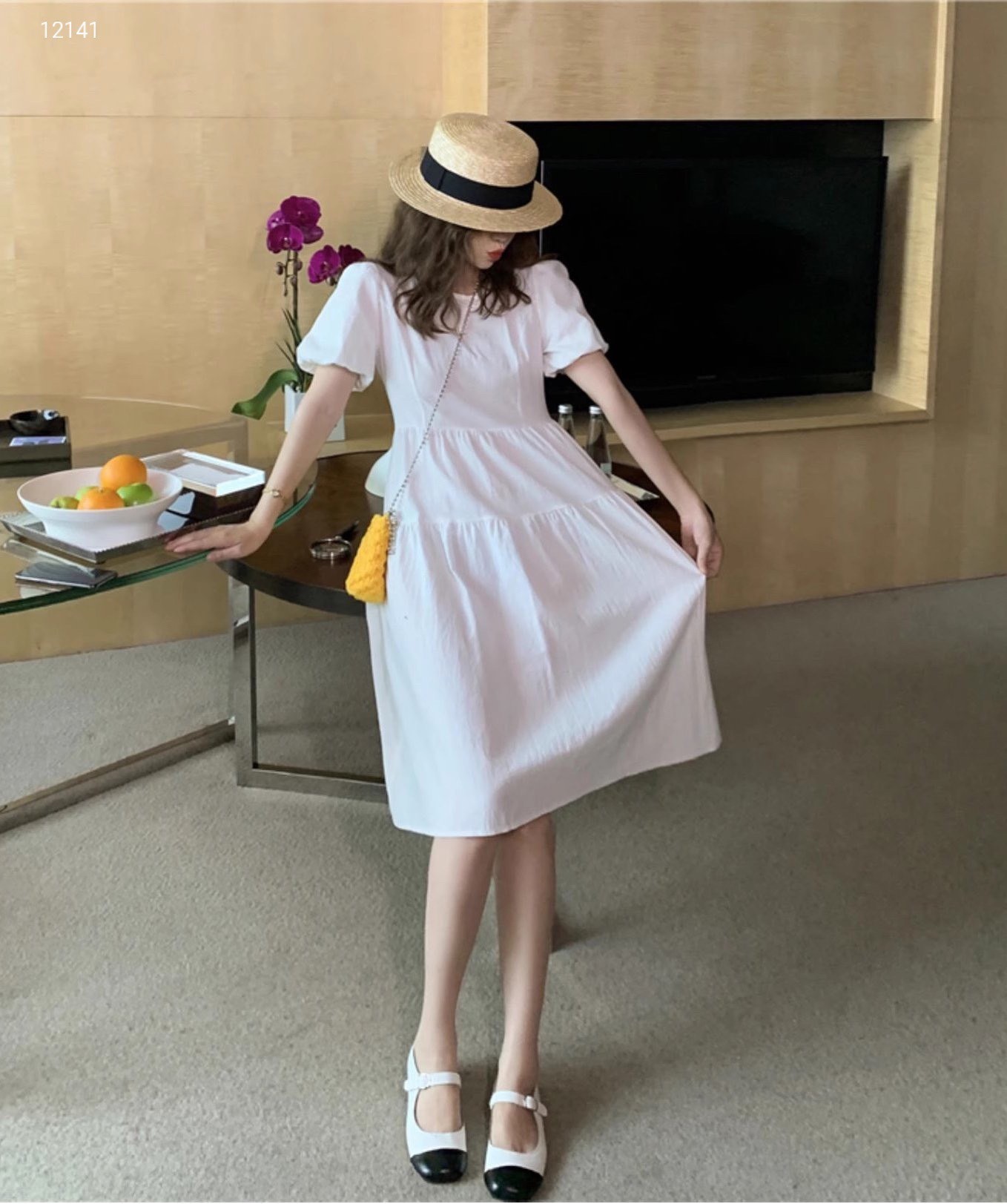 Váy đũi phối tầng Sale