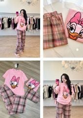 Set quần sọc áo thun vịt