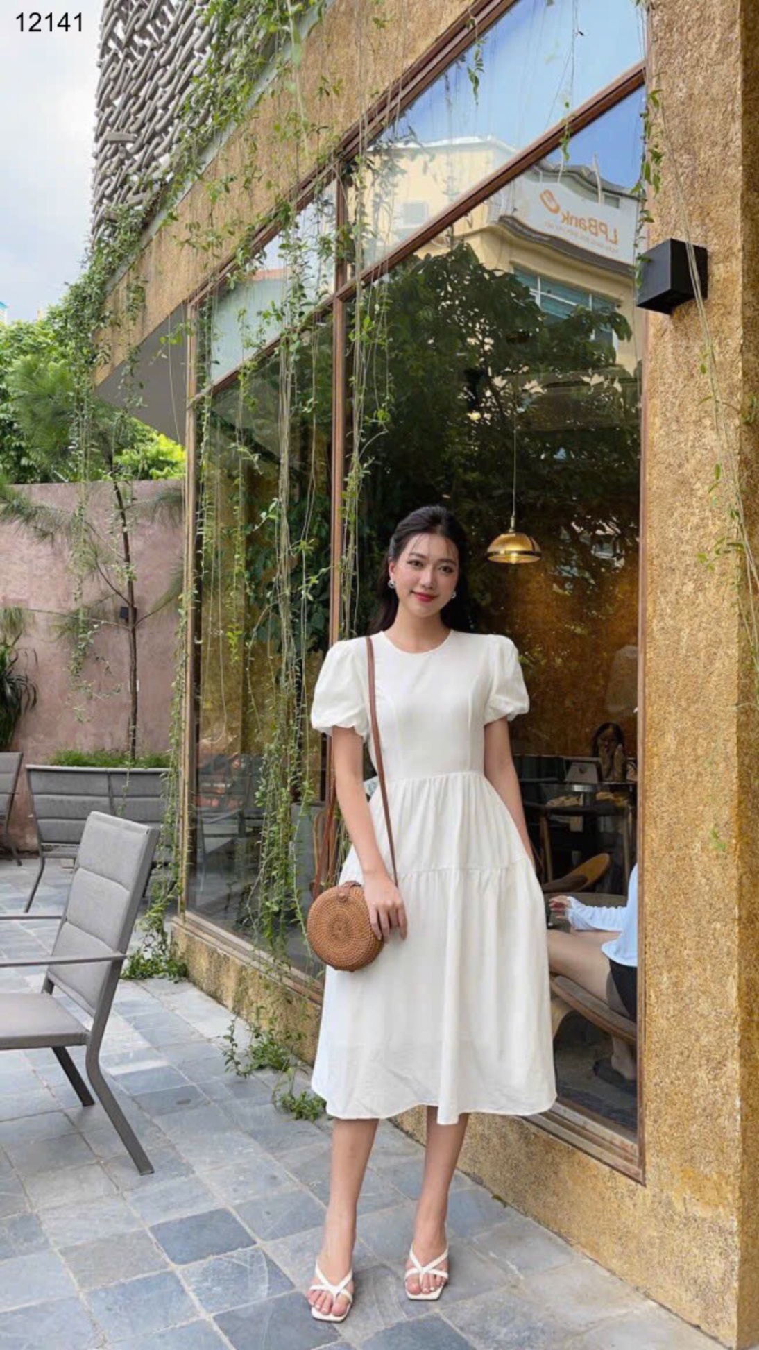 Váy đũi phối tầng Sale