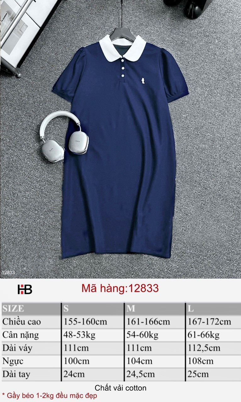 Váy Xuông Cổ Sen