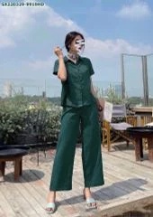 Set áo đũi mĩ quần suông