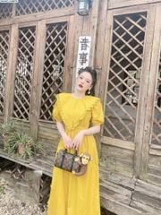 Váy cổ bèo to