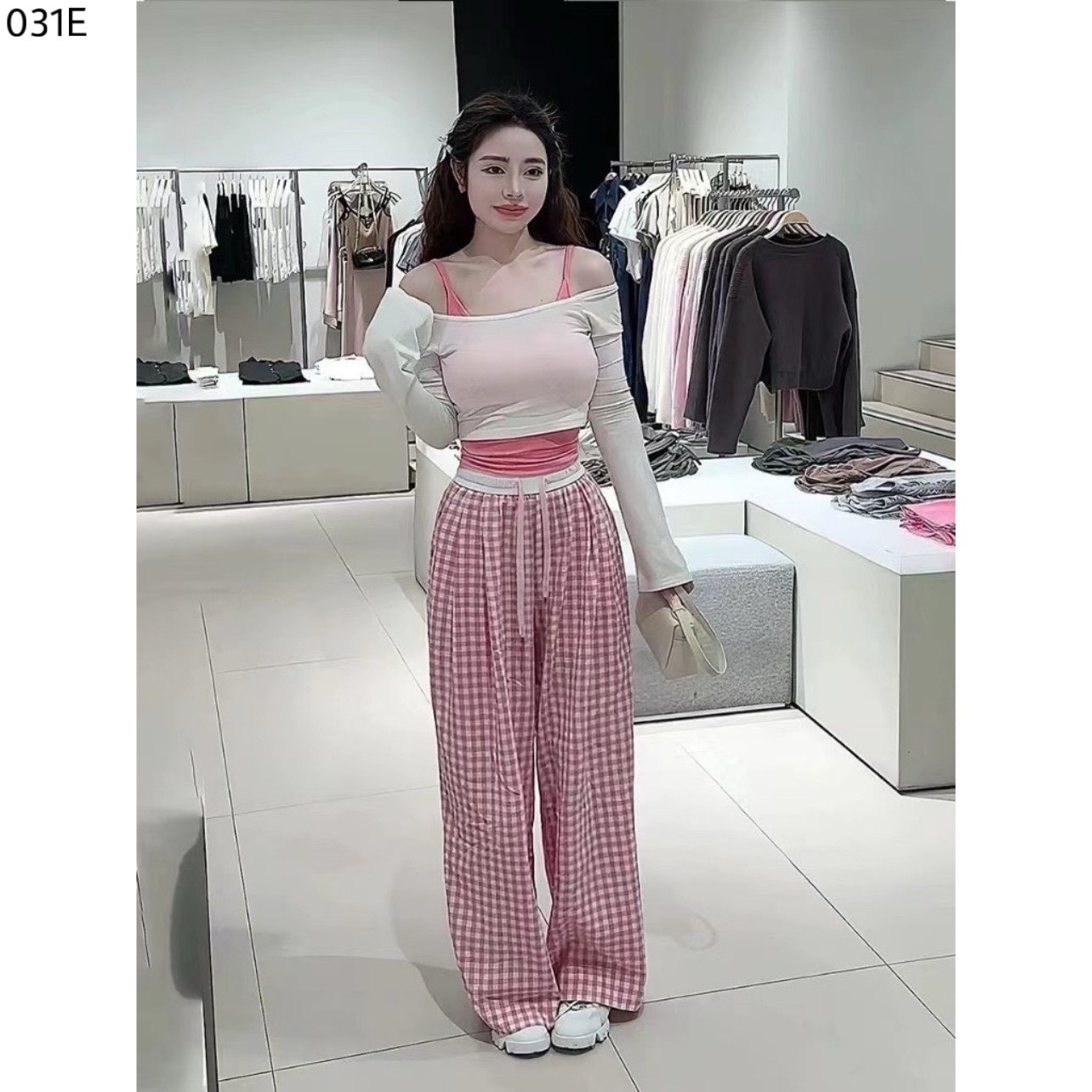 Quần xuống ống rộng 3 màu
