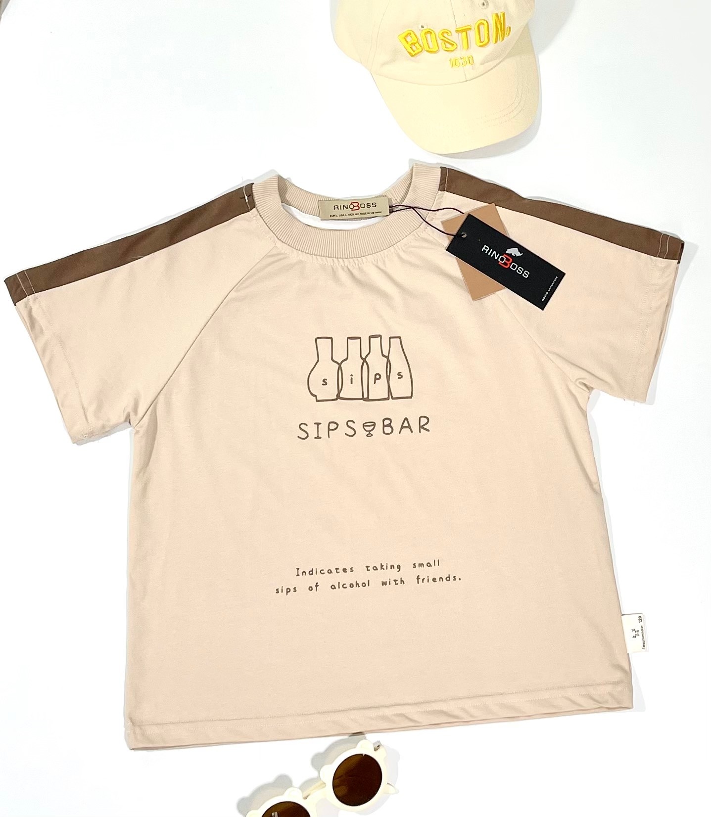 Bộ TN cotton ngực in Chai SIPSBAR
