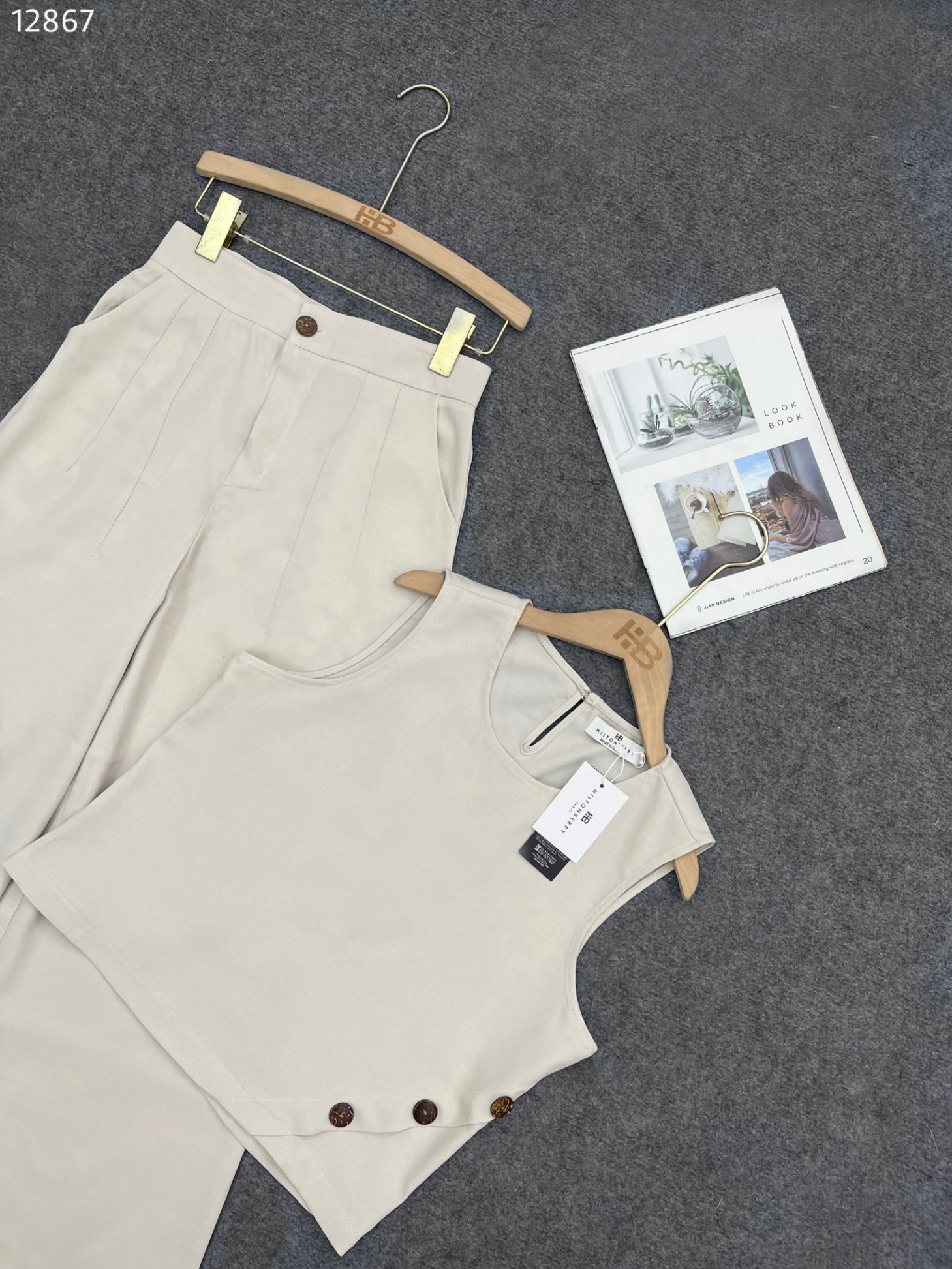 Set sát nách quần xuông