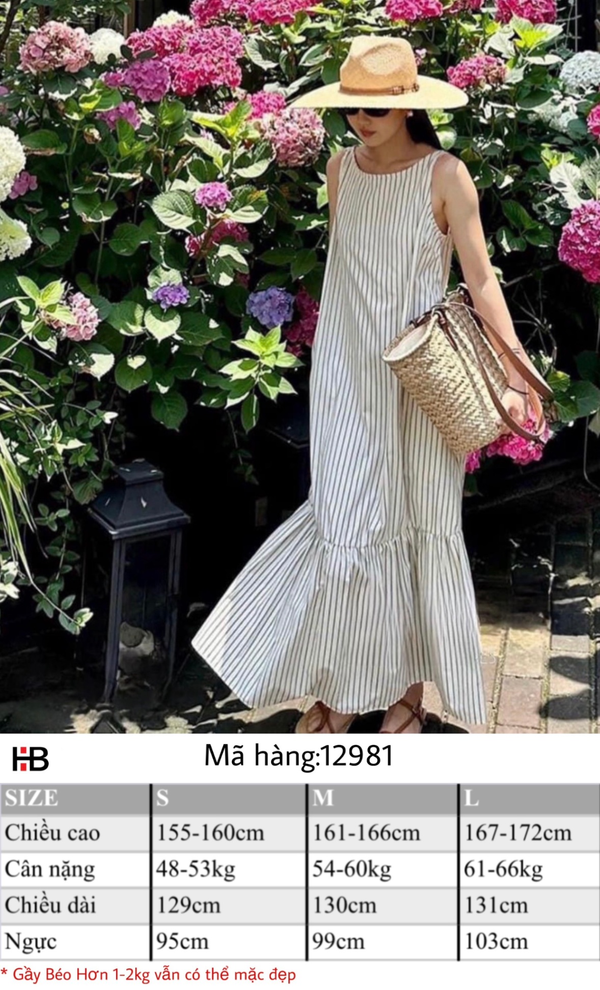 Váy xuông kẻ xọc