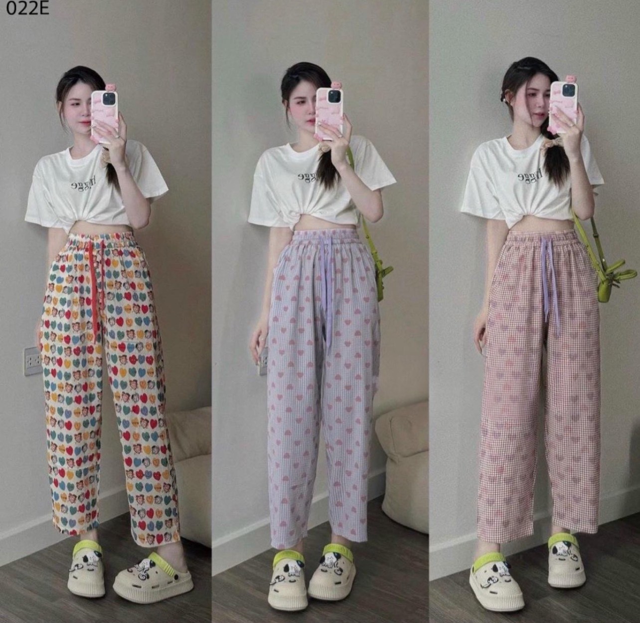 Quần baggy họa tiết