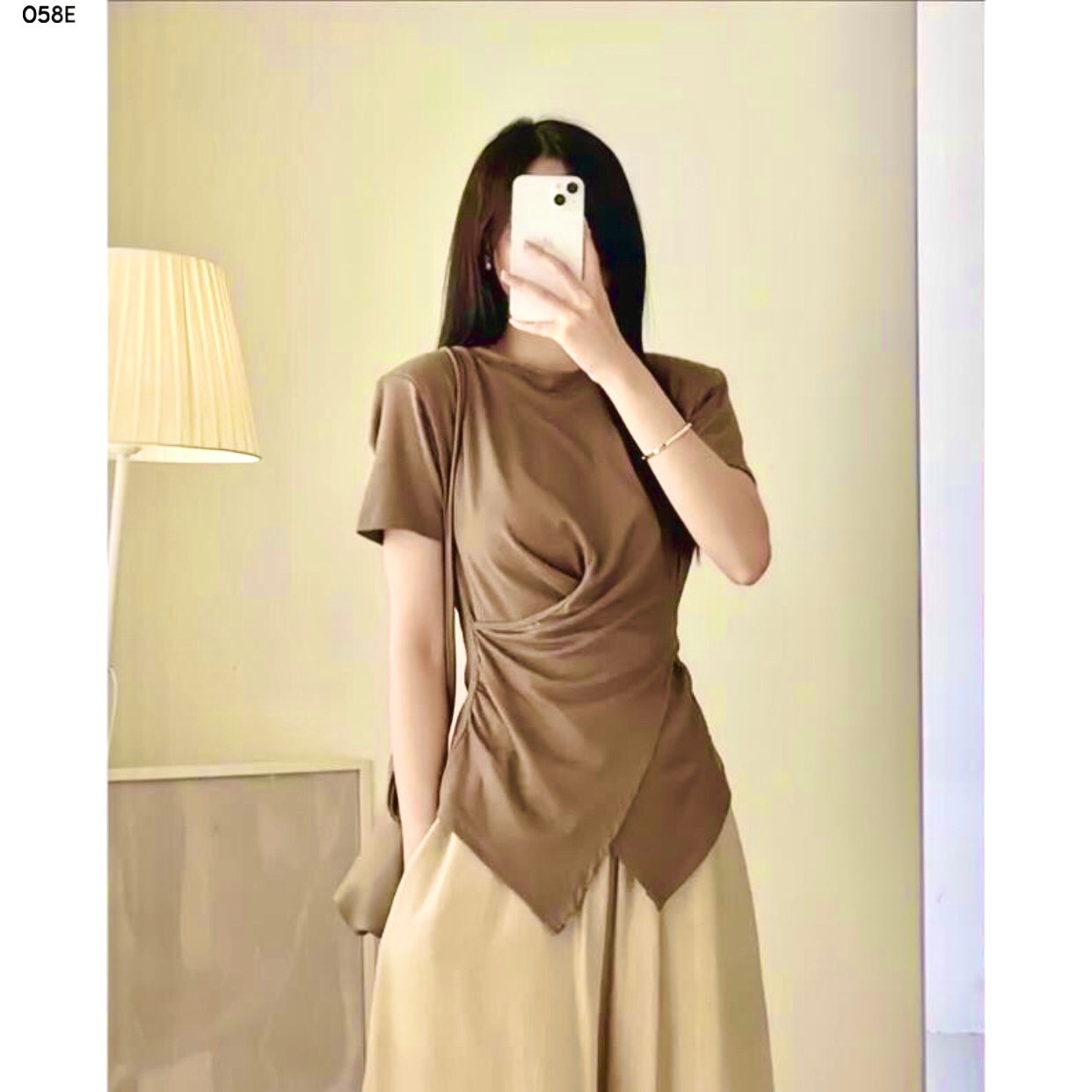 Áo xoắn eo 058E