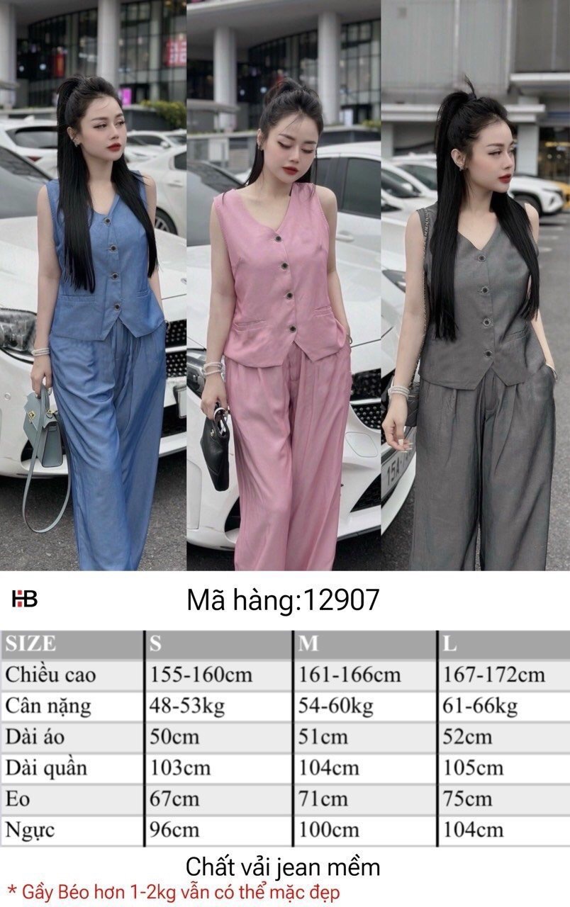 Set bộ sát nách mix quần ống rộng
