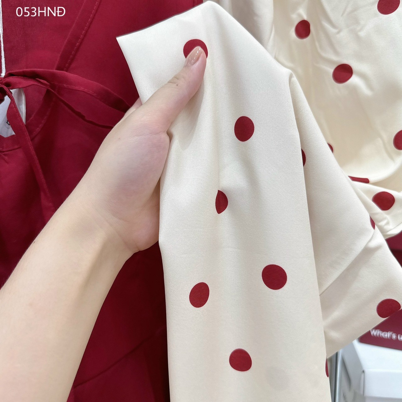 Set áo đô mix quần chấm bi