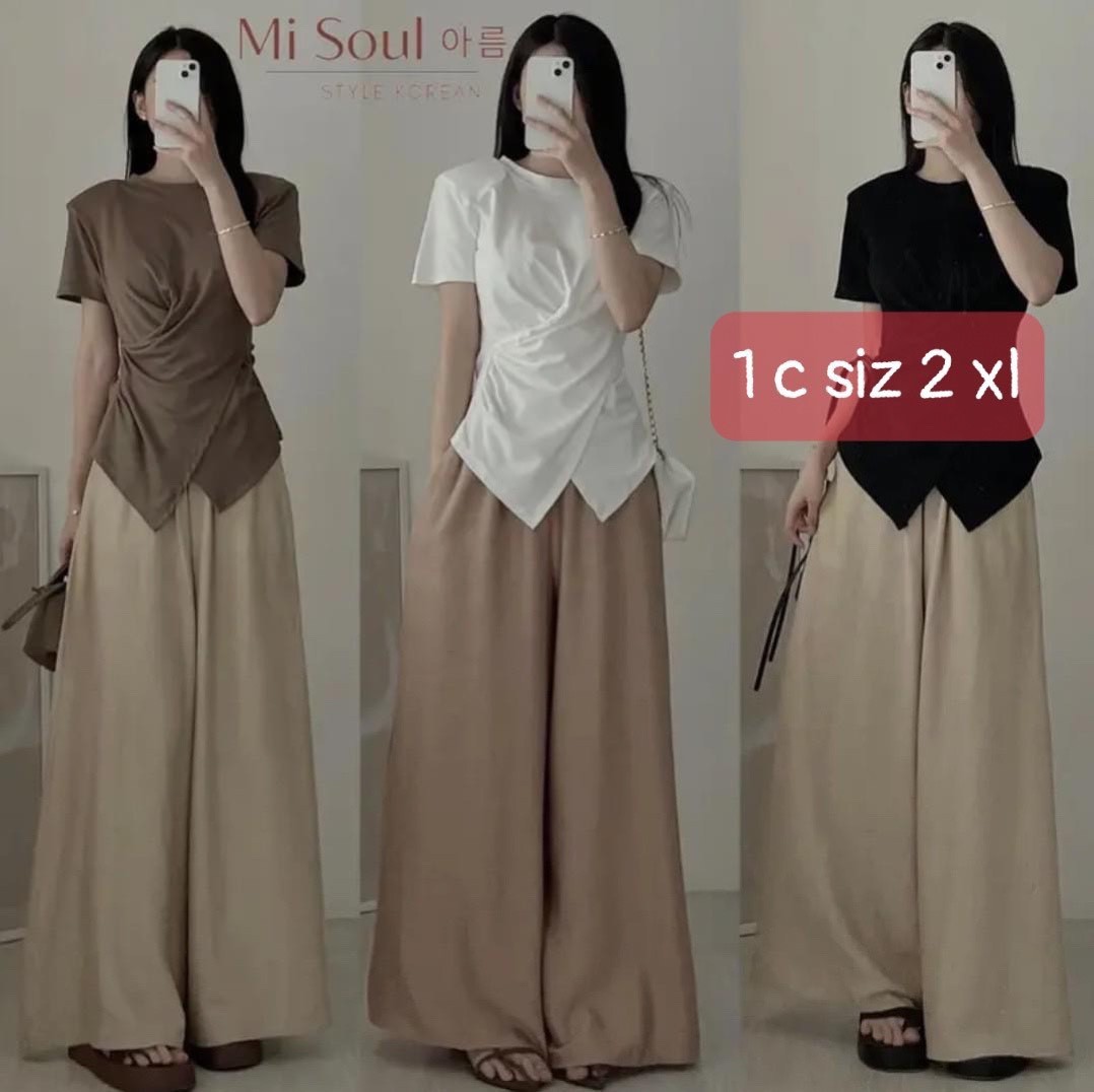 Áo xoắn eo 058E