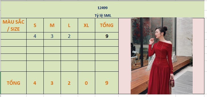 Váy đỏ trễ vai