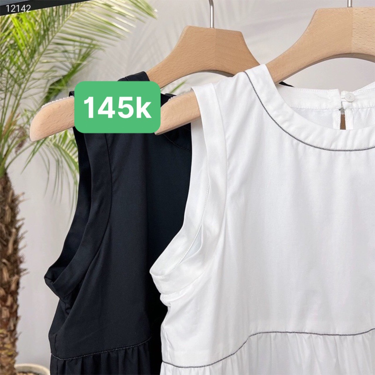 Váy sát nách viền chỉ