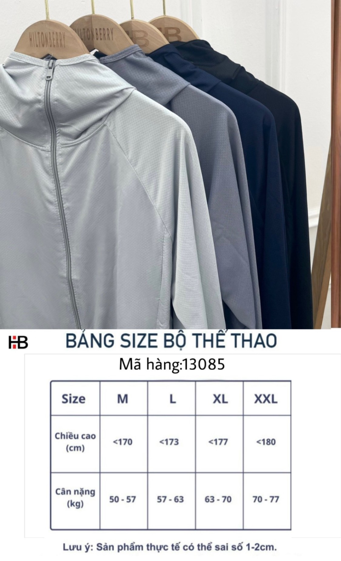 Áo chống nắng nam thông hơi