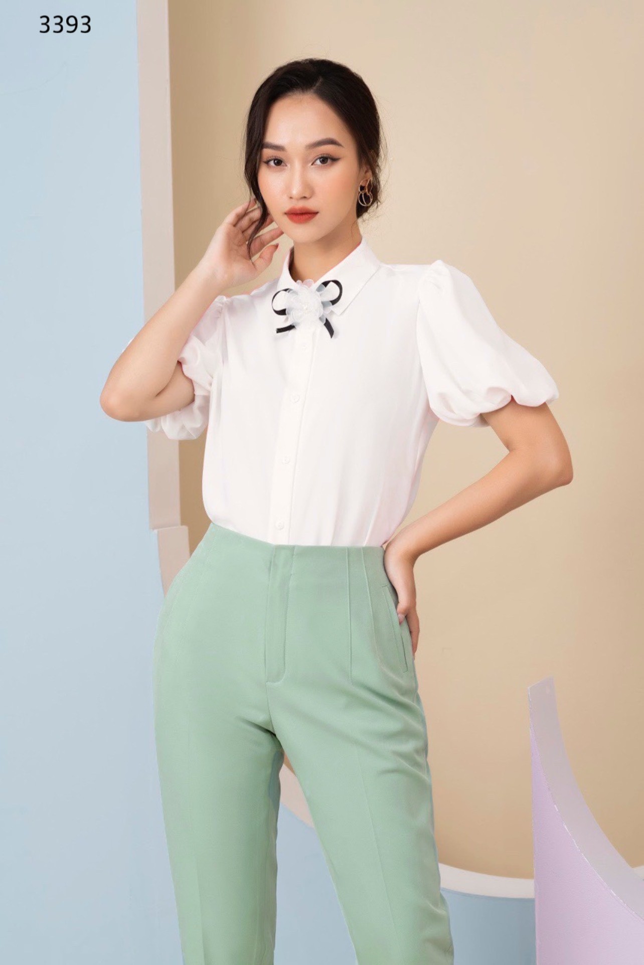 Quần baggy túi chéo 2 màu