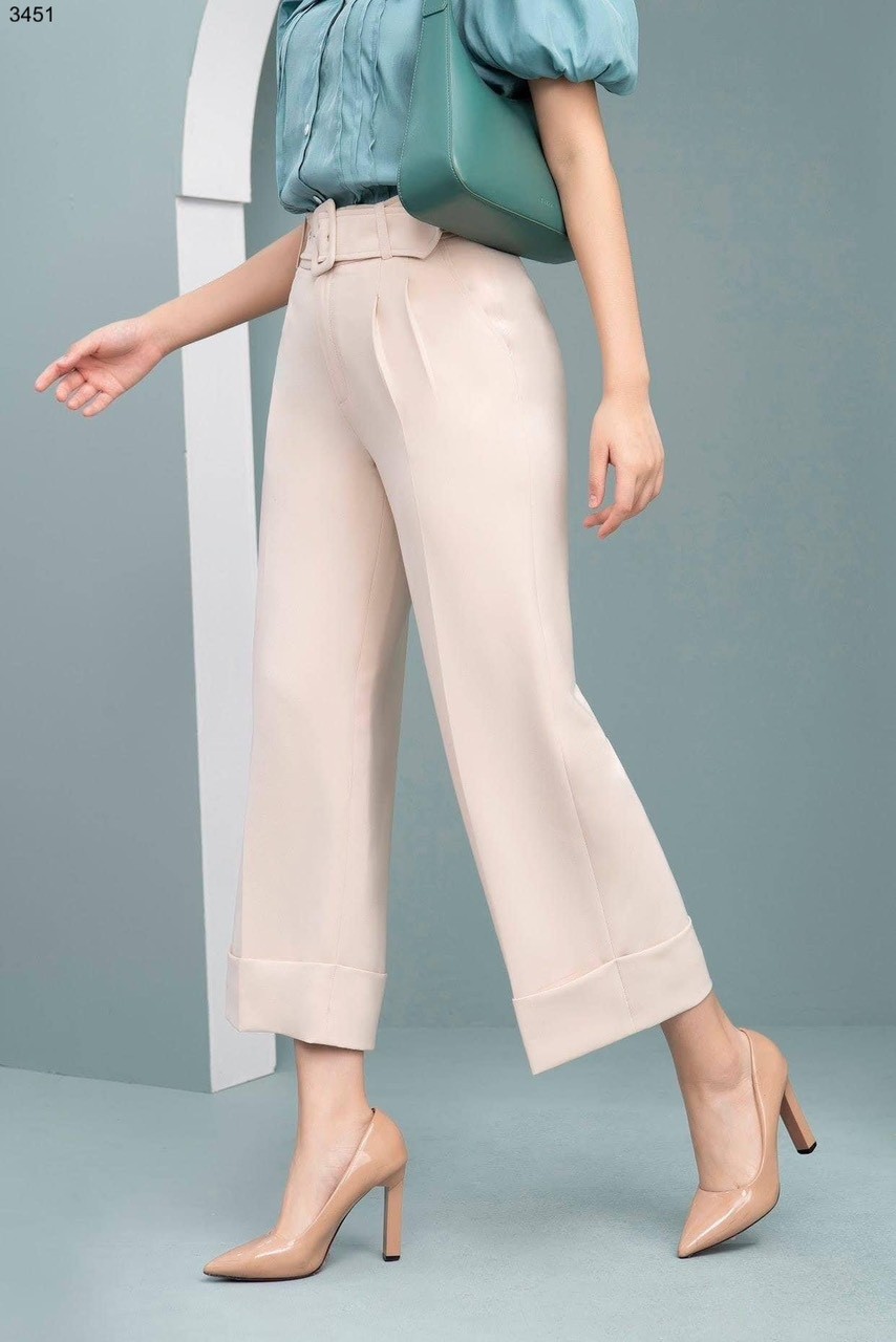 Quần baggy gập gấu