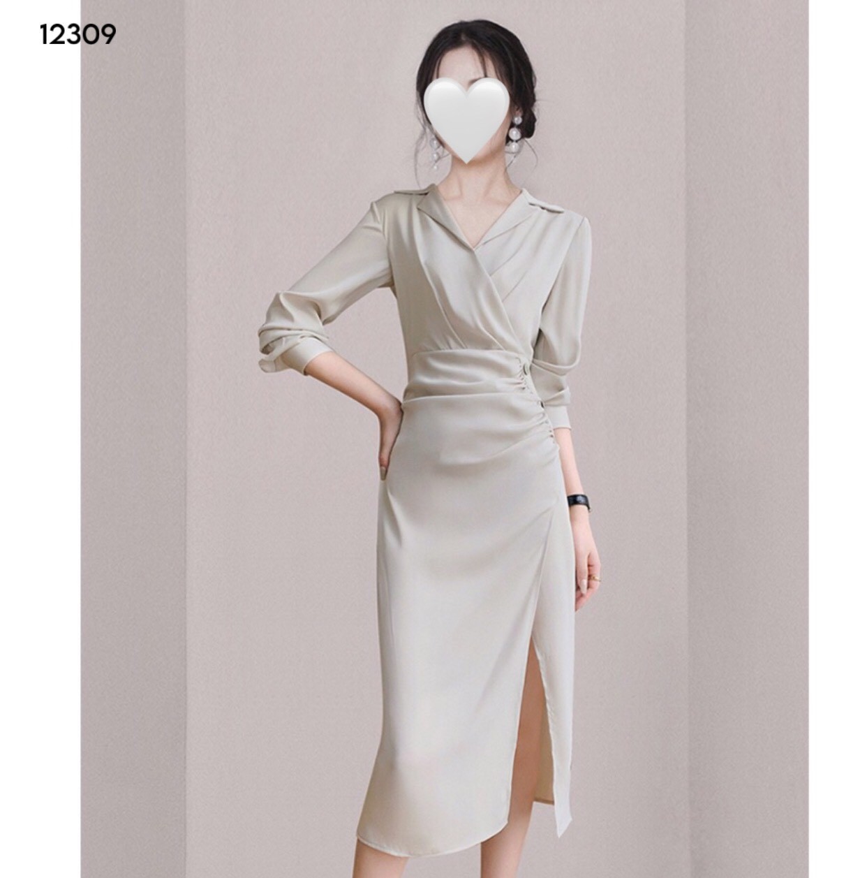 Váy xẻ vạt chồng