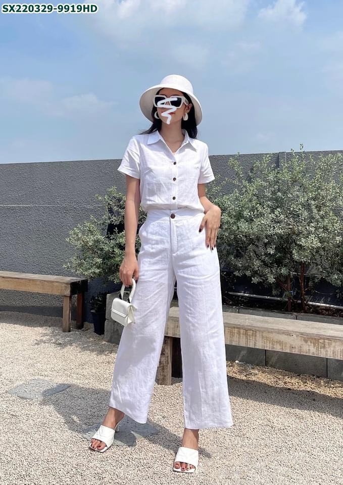 Set áo đũi mĩ quần suông