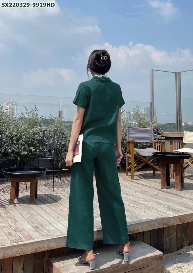 Set áo đũi mĩ quần suông