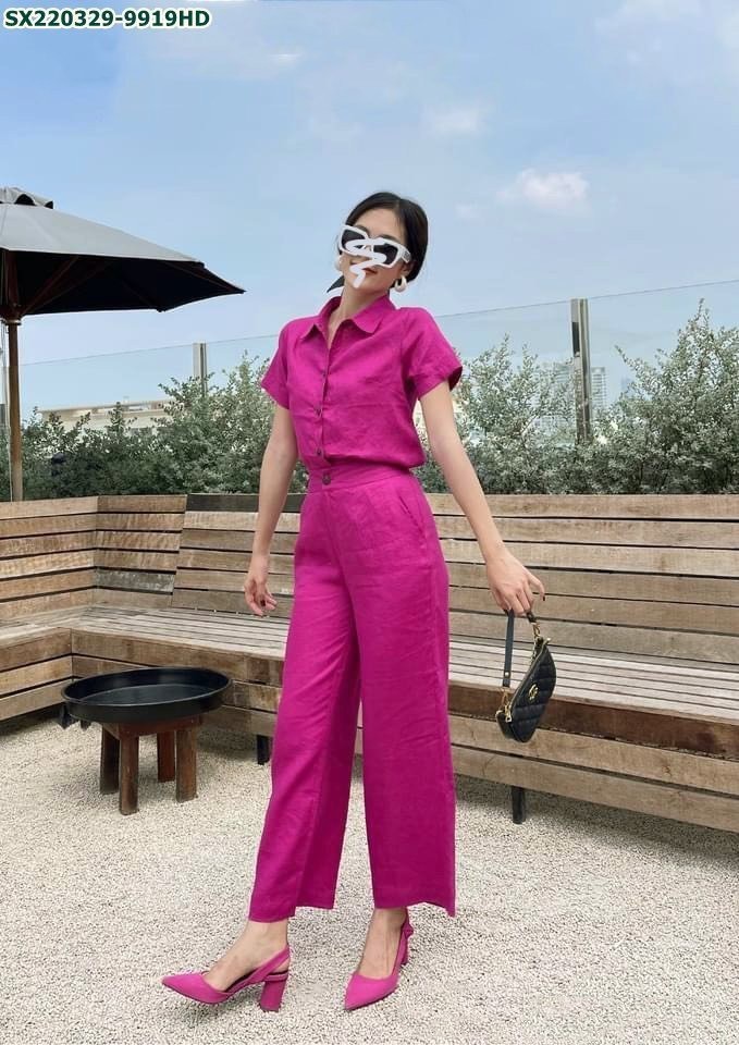 Set áo đũi mĩ quần suông