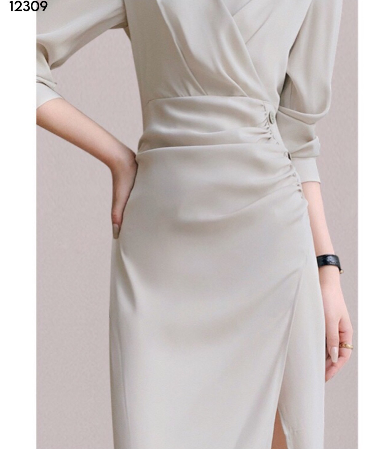 Váy xẻ vạt chồng
