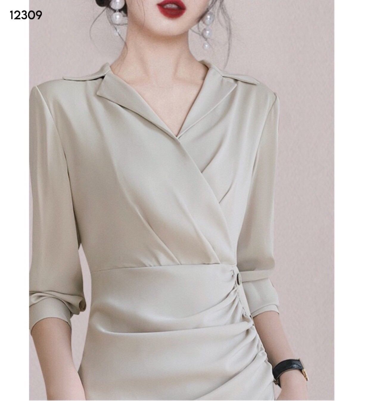 Váy xẻ vạt chồng