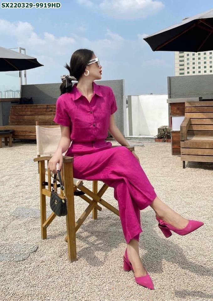 Set áo đũi mĩ quần suông