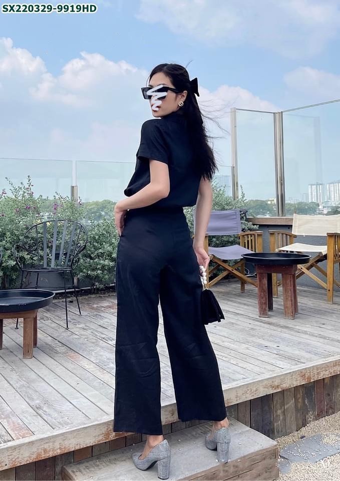 Set áo đũi mĩ quần suông