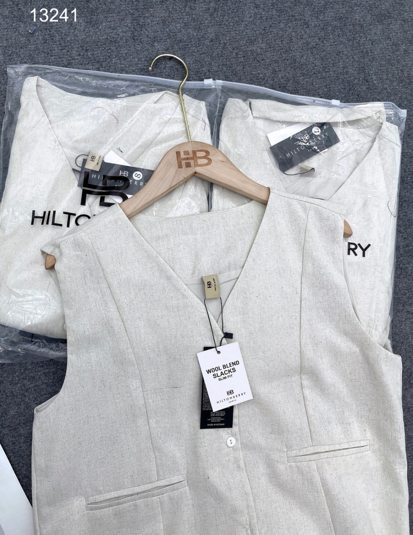 Set linen cúc đôi mix quần shorrt