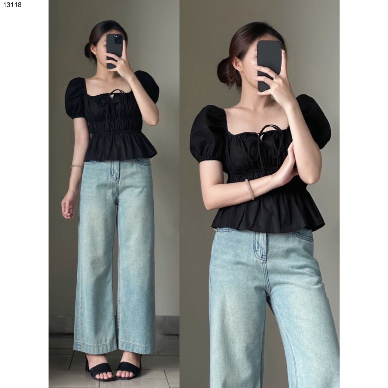 Áo kiểu nữ tay phồng