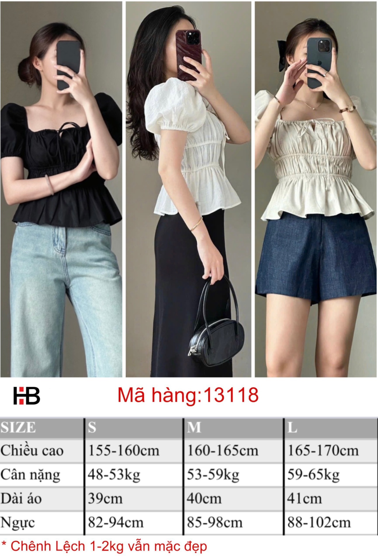 Áo kiểu nữ tay phồng