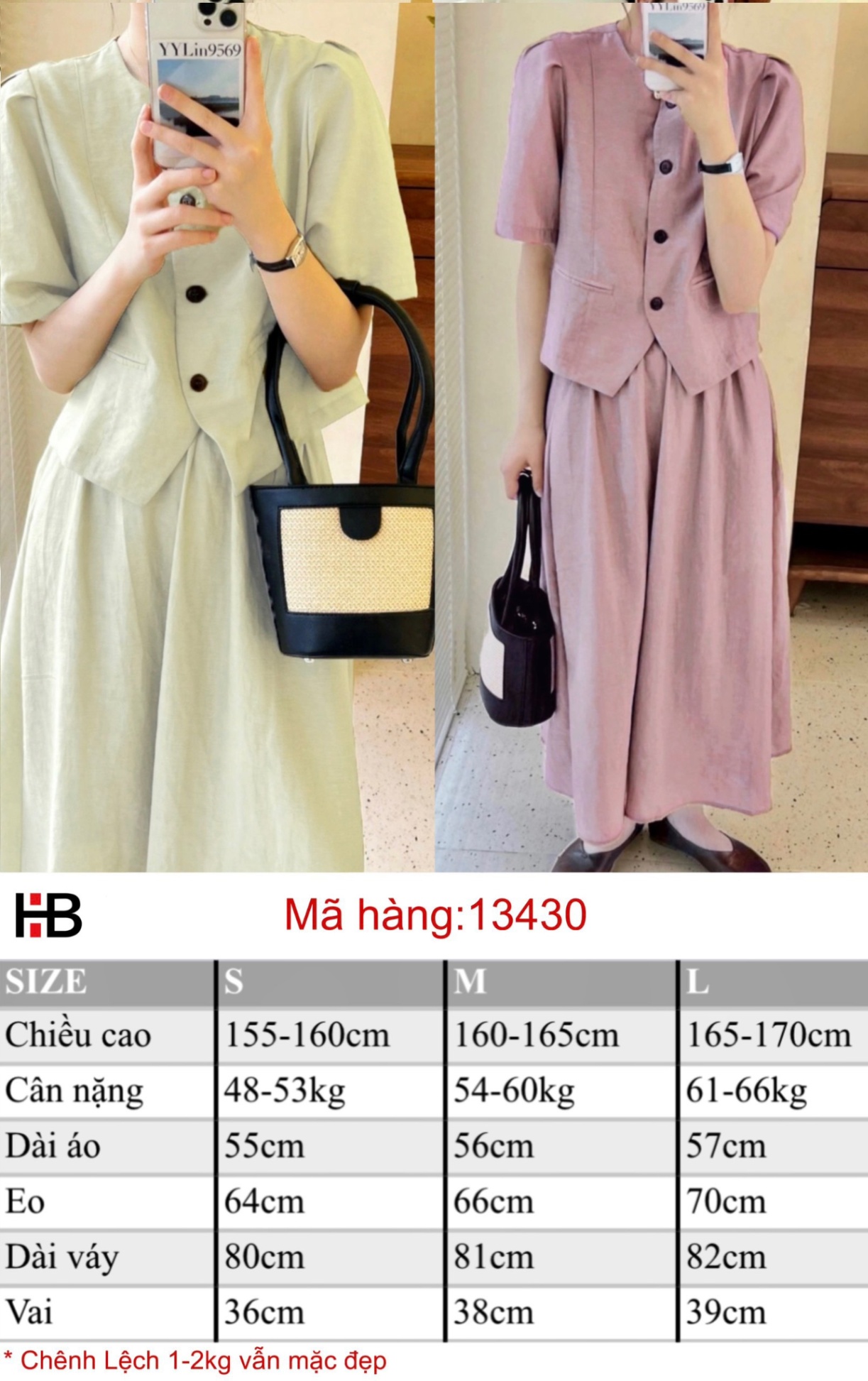 Set áo mix váy dài thời trang