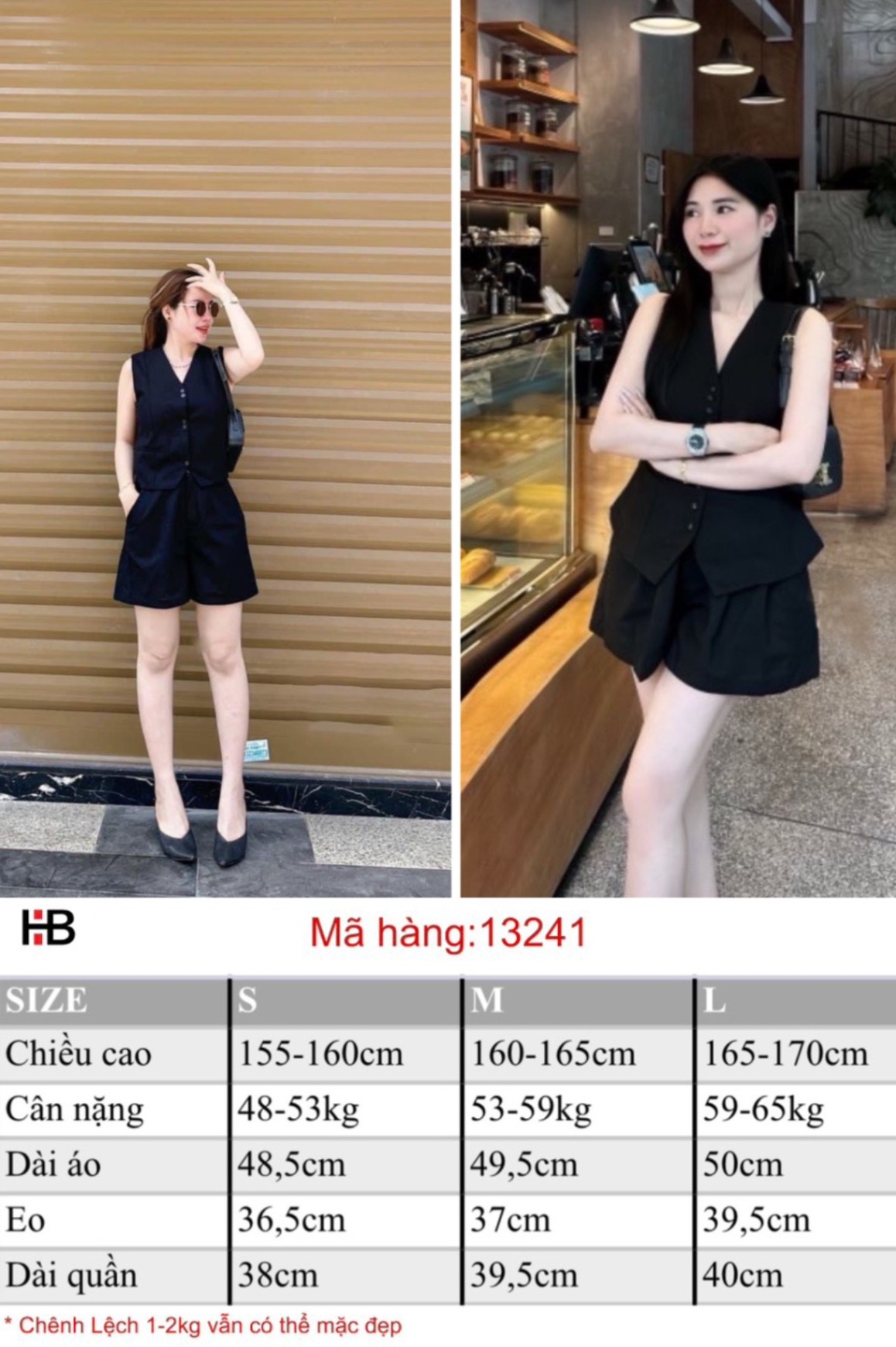 Set linen cúc đôi mix quần shorrt
