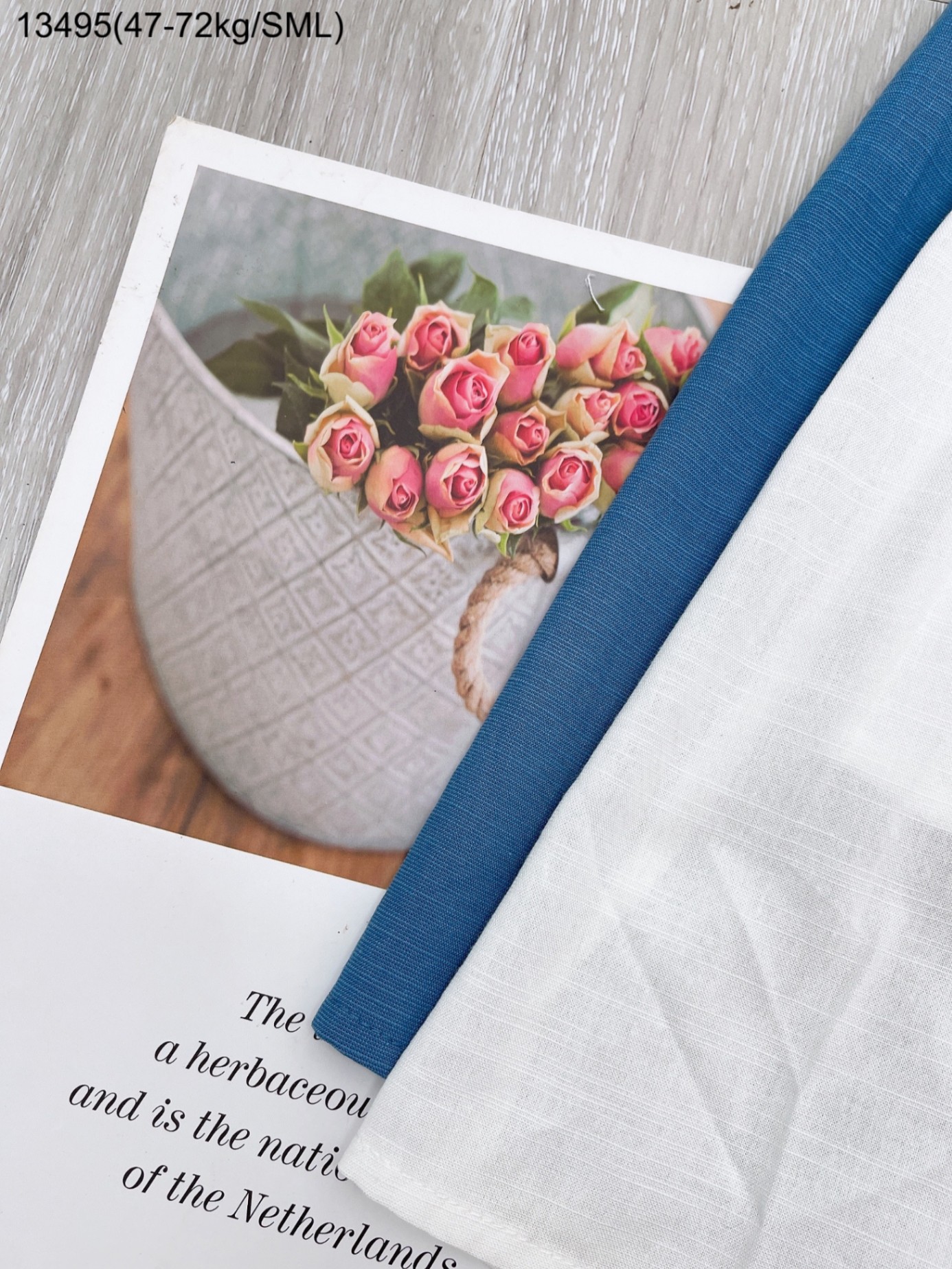 Đầm sơ mi linen phối tầng