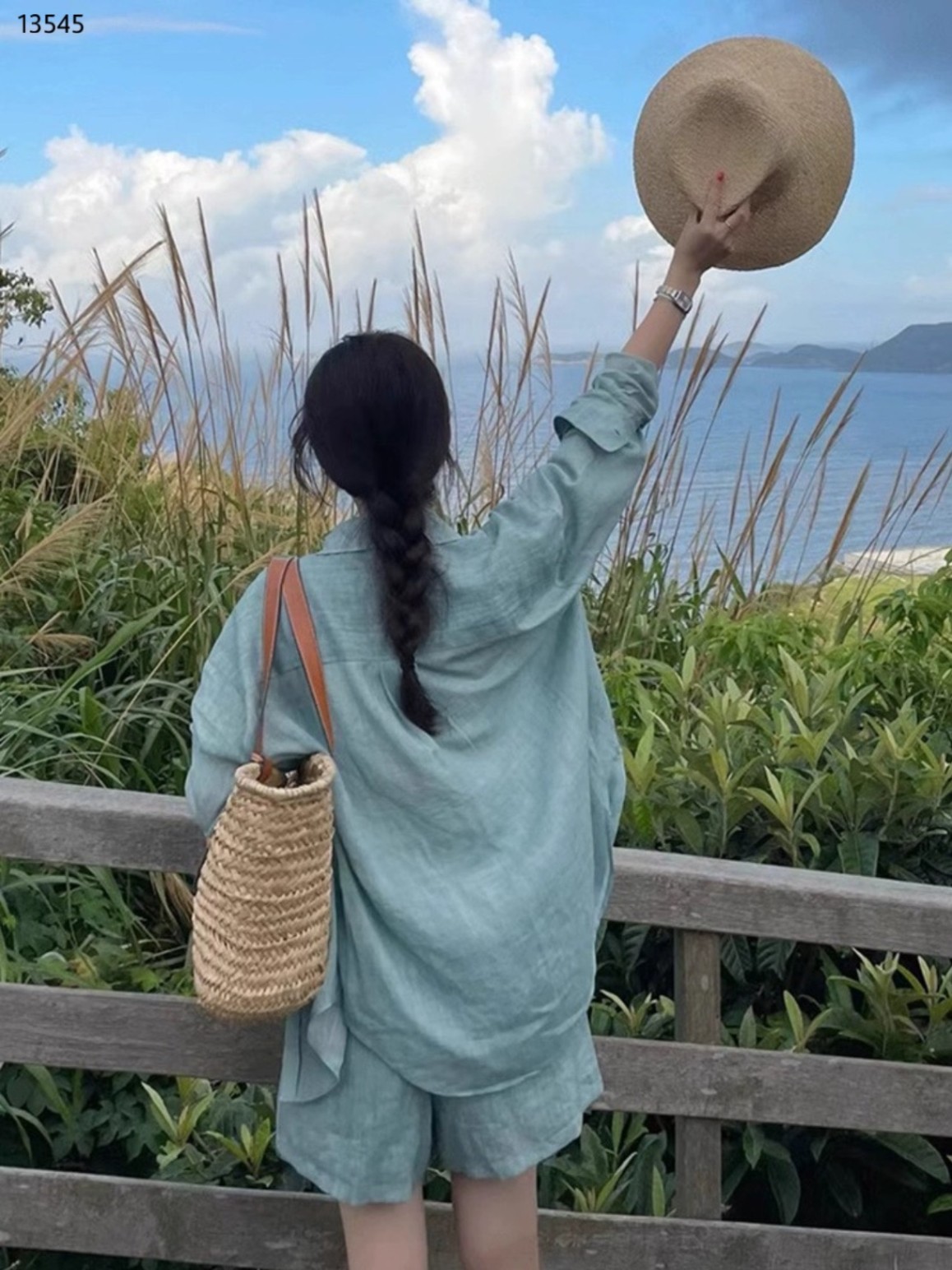 Set sơ mi túi ngực mix short