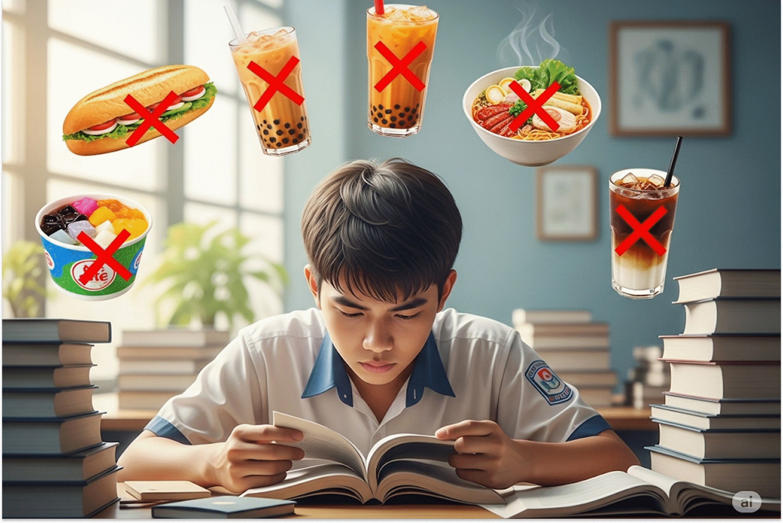 5 Loại đồ ăn tuyệt đối không ăn trước khi đi thi!