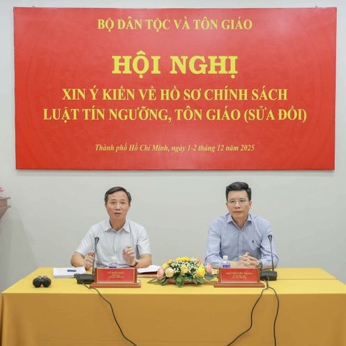 Bộ Dân tộc và Tôn giáo tham vấn ý kiến về hồ sơ chính sách Luật tín ngưỡng, tôn giáo (sửa đổi)