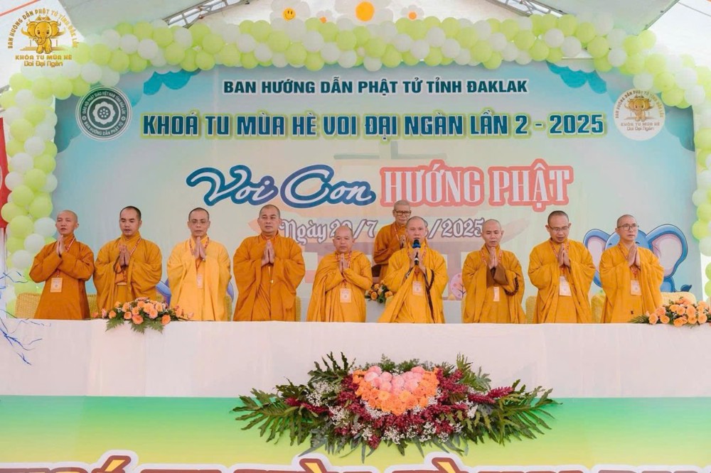 Đắk Lắk: Khai mạc khoá tu mùa hè 