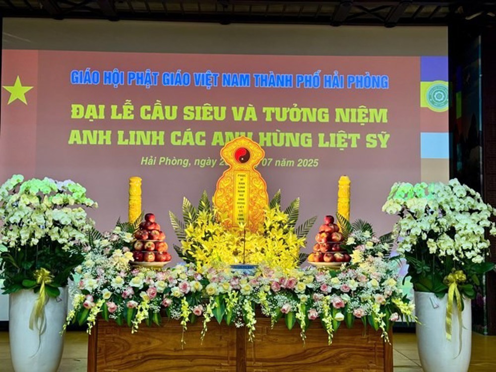 Hải Phòng: Ban Trị sự GHPGVN Thành phố tổ chức lễ tưởng niệm và cầu siêu anh linh các anh hùng liệt sĩ