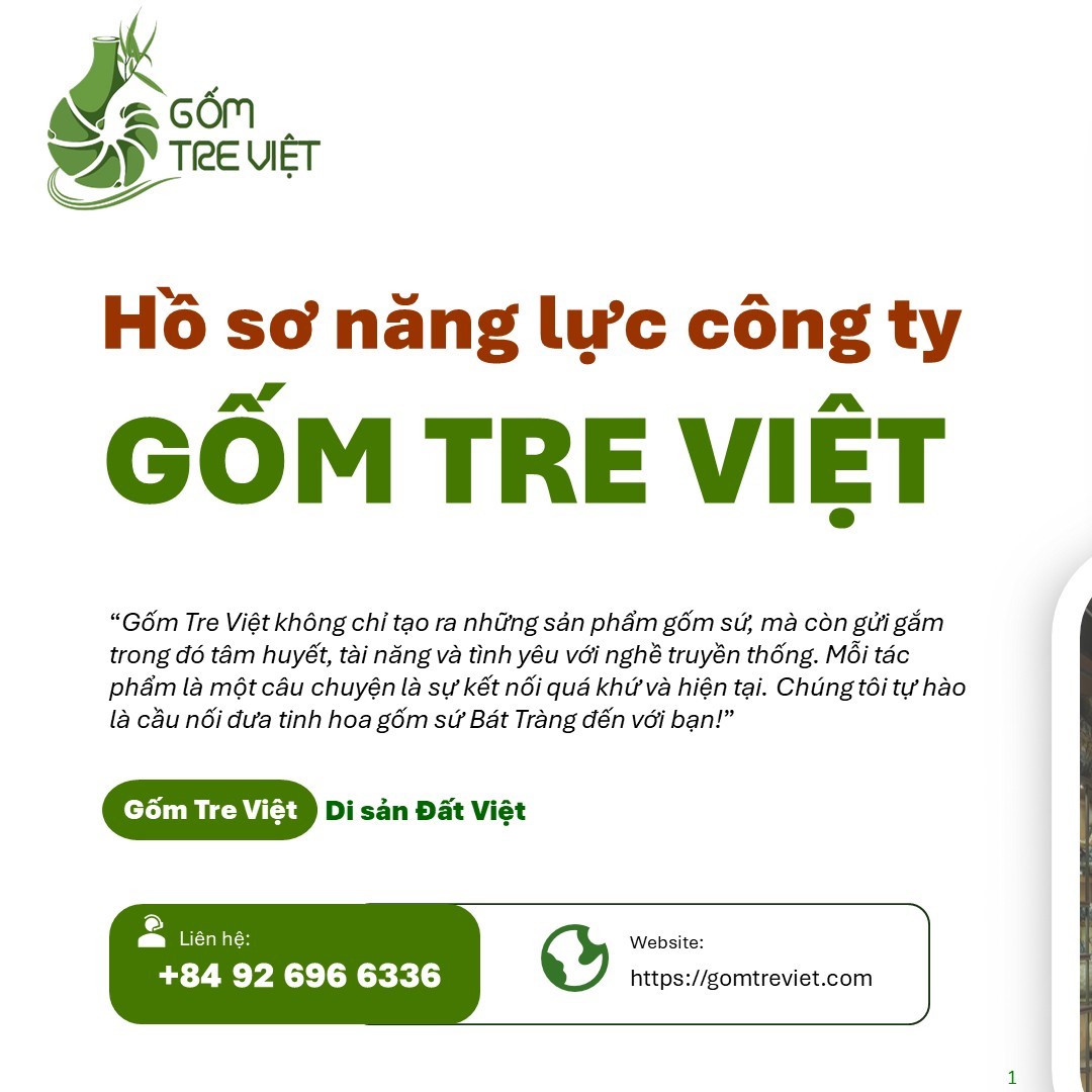 GIỚI THIỆU CÔNG TY CỔ PHẦN GỐM TRE VIỆT