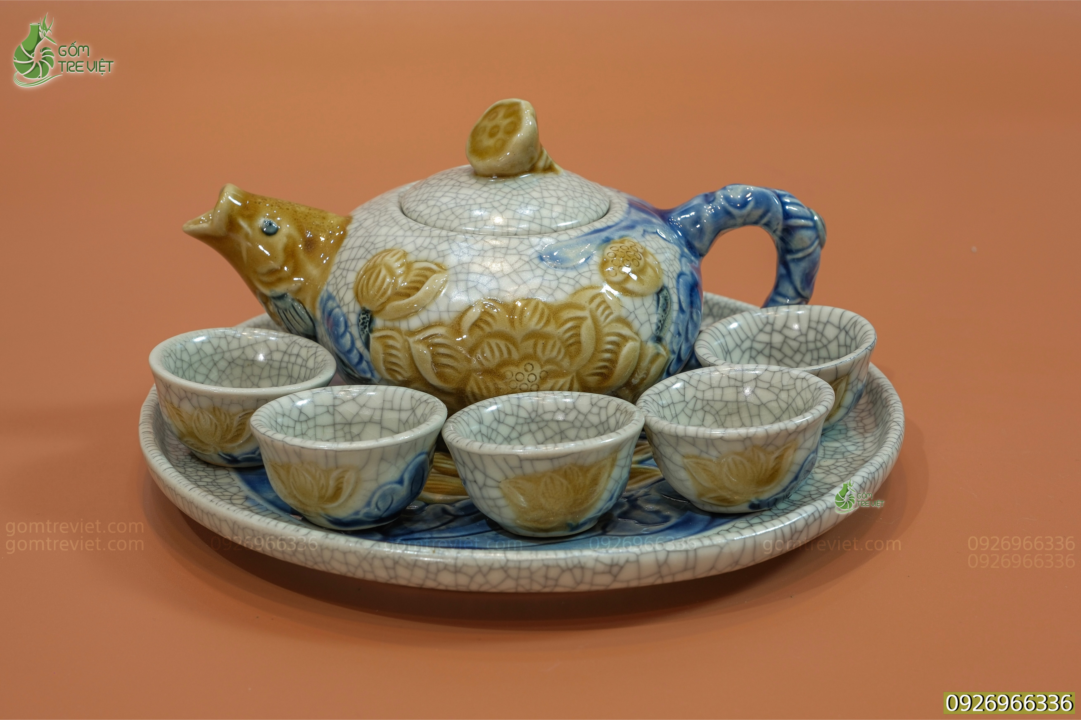 Bộ trà thờ 5 chén 