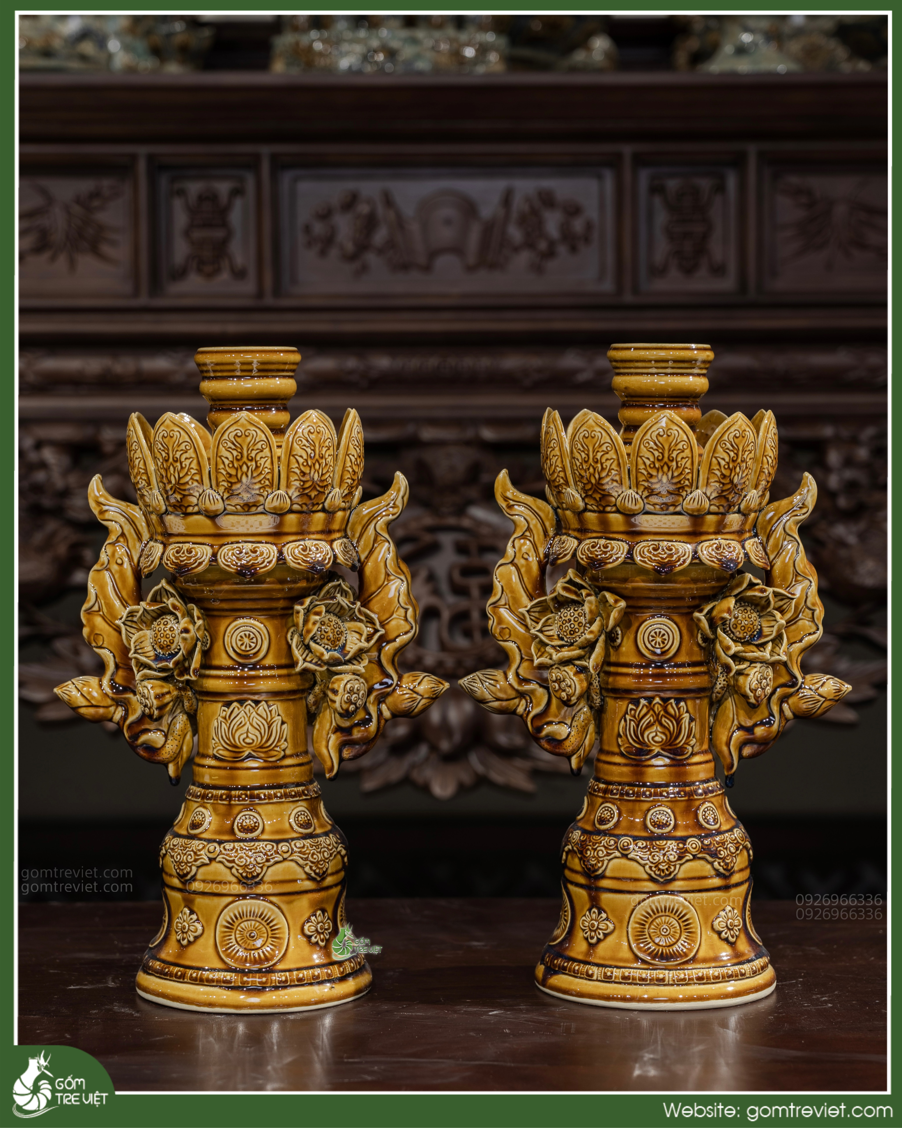 Chân nến phỏng Mạc H42 