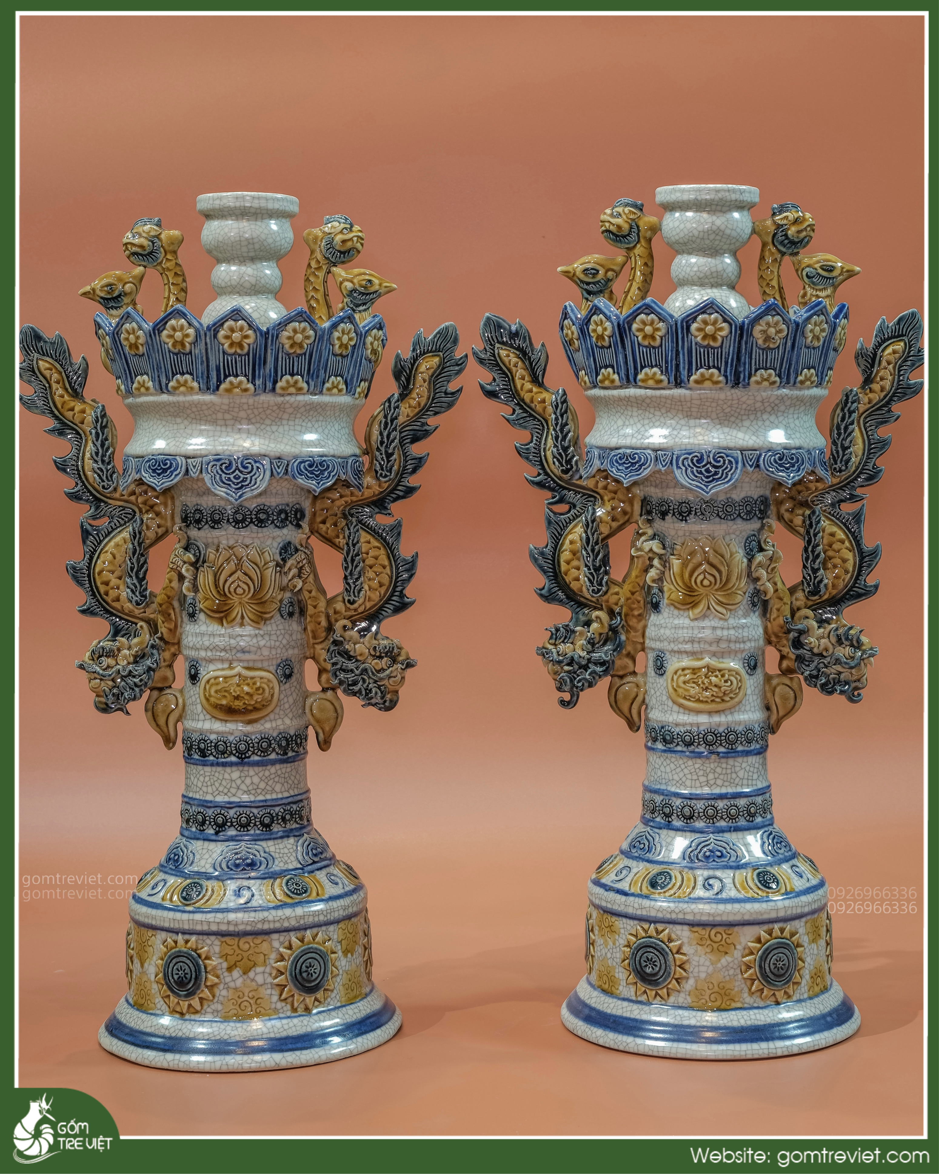 Chân nến phỏng Mạc H52 