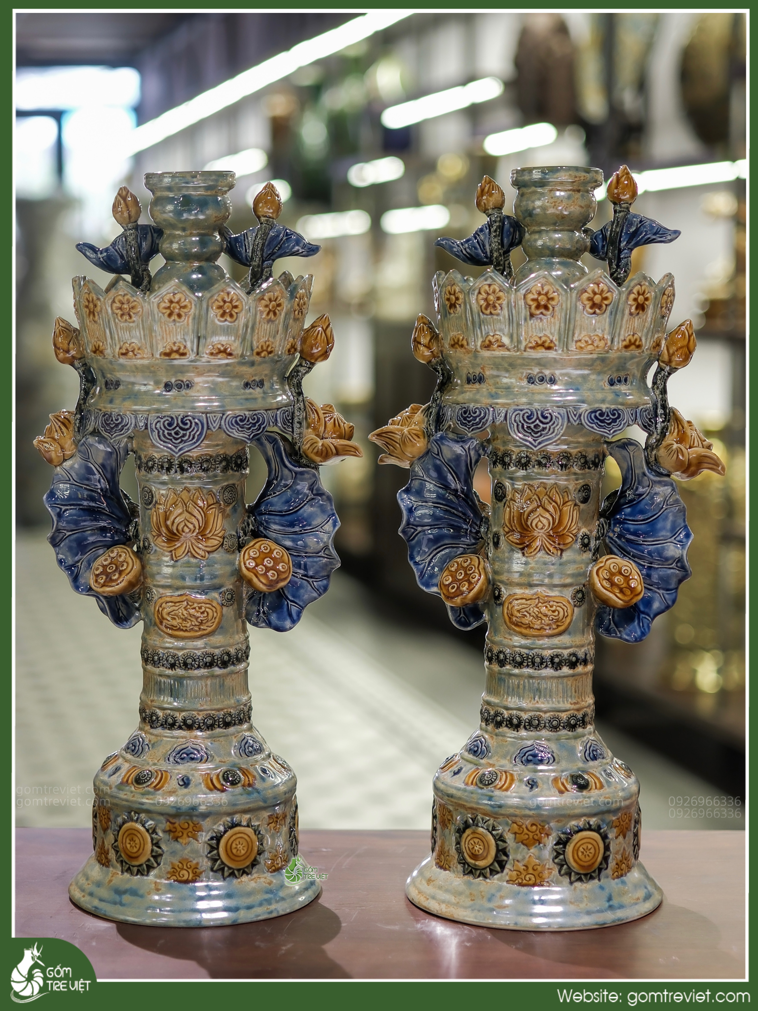 Chân nến phỏng Mạc H52 