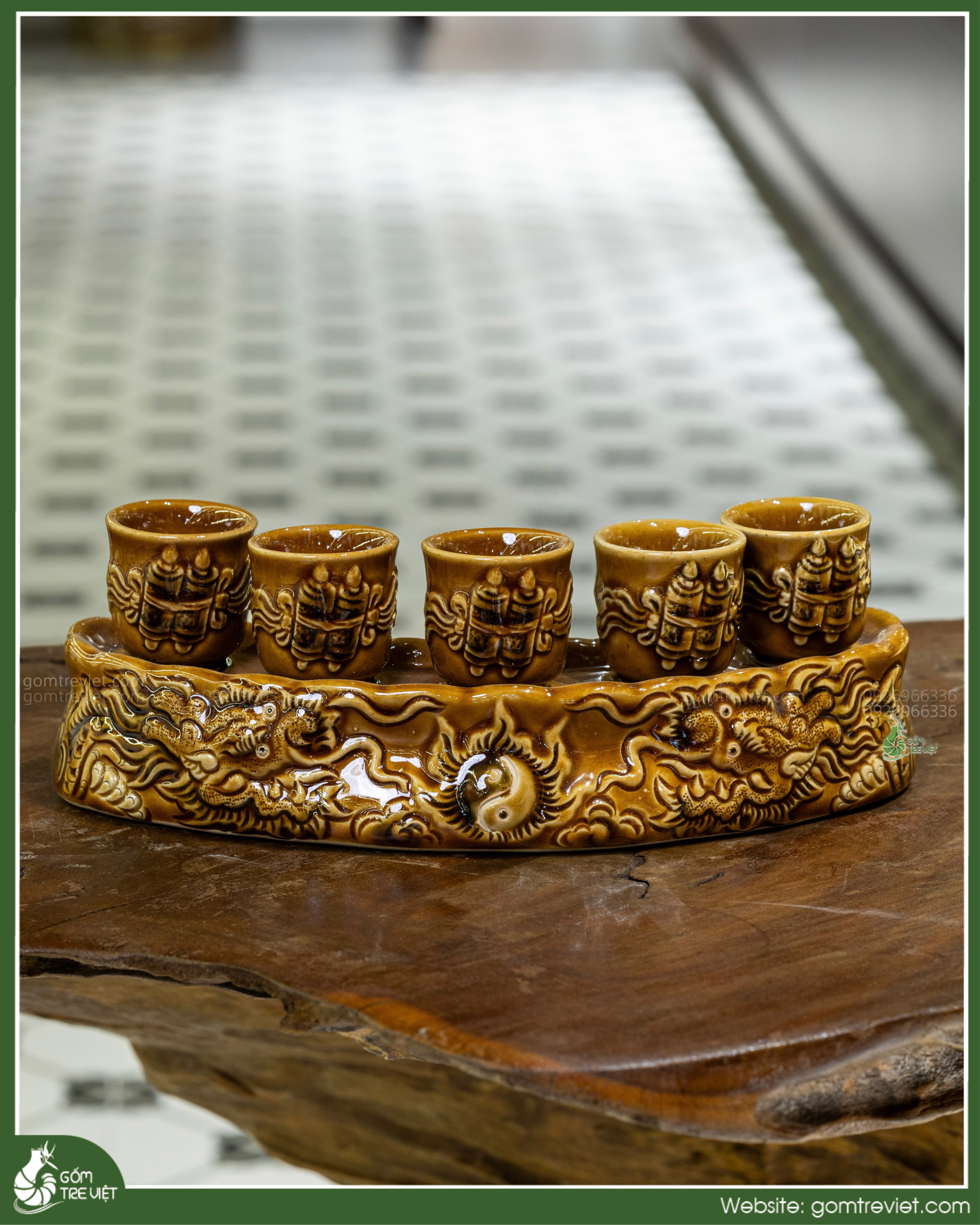 Kỷ cong 5 chén 