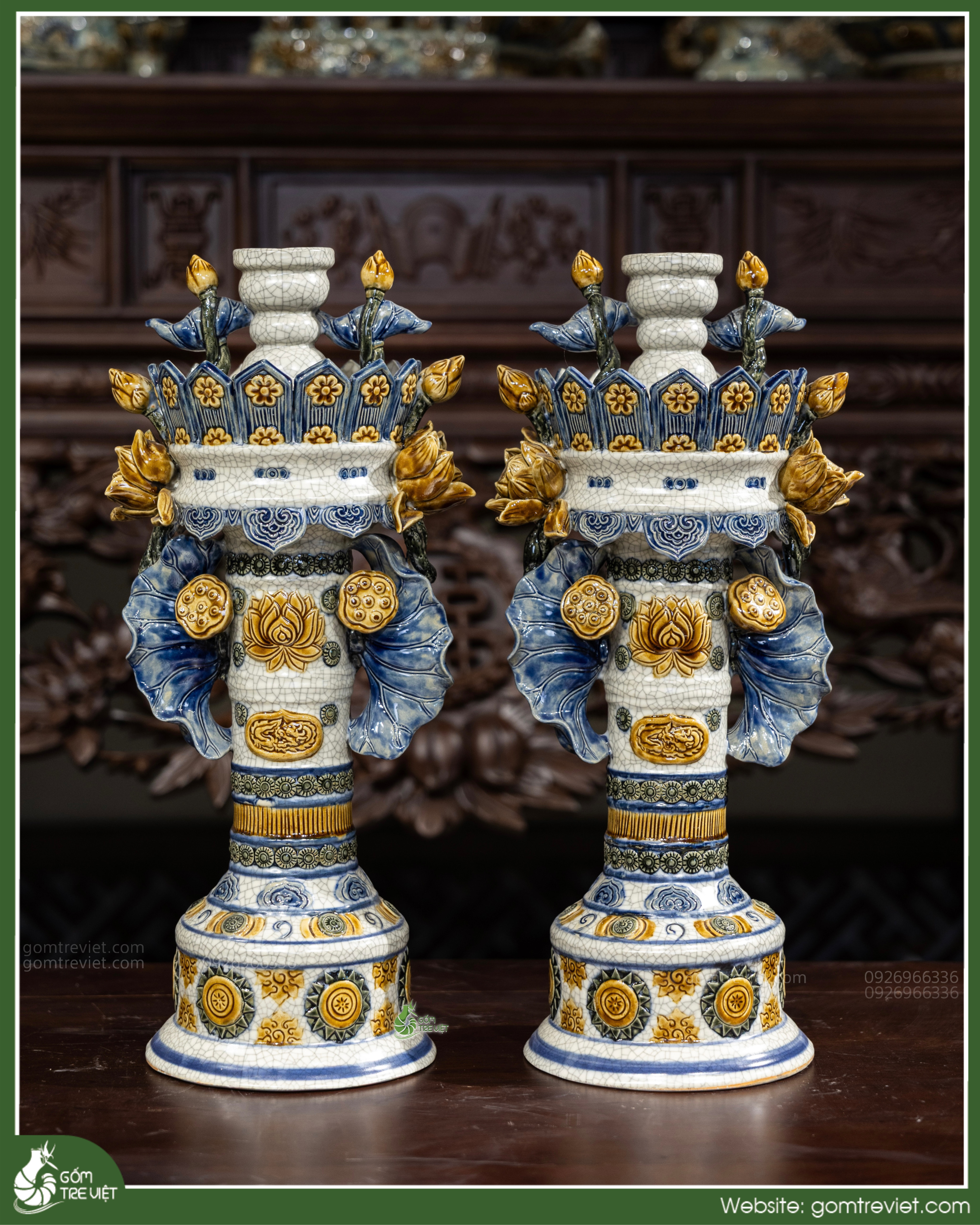 Chân nến phỏng mạc H52